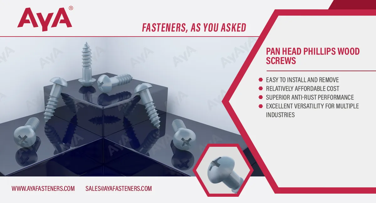Pan Head Phillips Wood Screws advantage